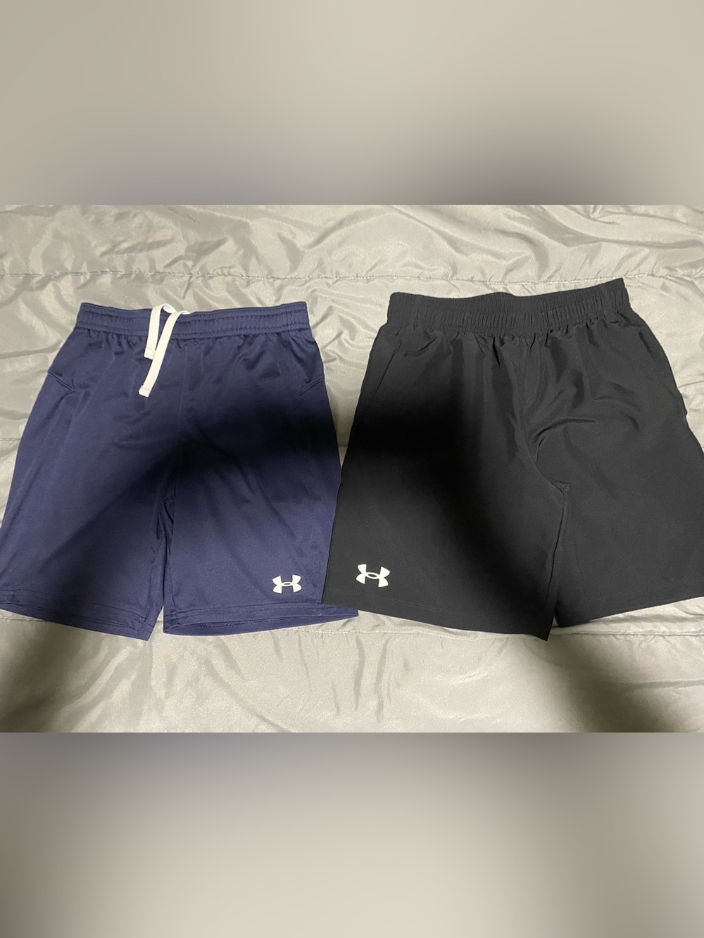 Under Armour Boy’s Athletic Shorts in Navy and Black